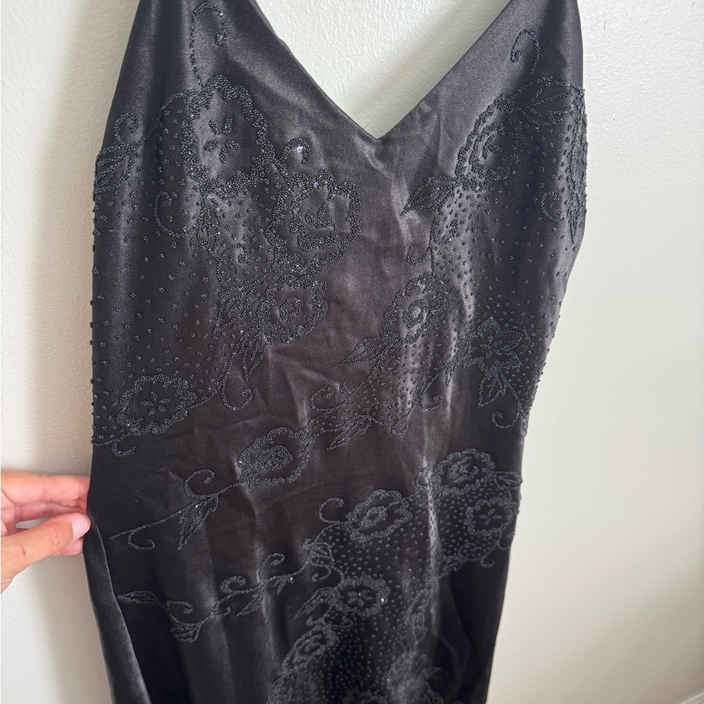 Maria Bonita 90s vintage beaded black gown - Picture 2 of 5